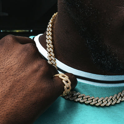 12mm Prong Set Cuban Link Chain