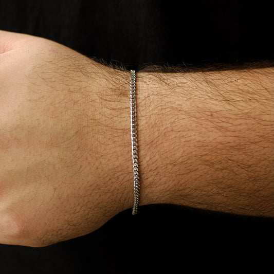 3mm Micro Cuban Link Bracelet