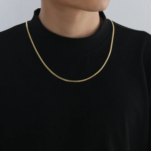 3mm Flat Cuban Link Chain