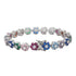 9mm Rainbow Stud Cluster Bracelet