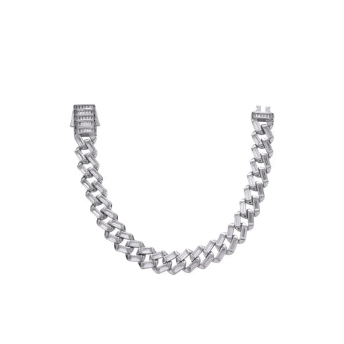 12mm Baguette Prong Set Bracelet