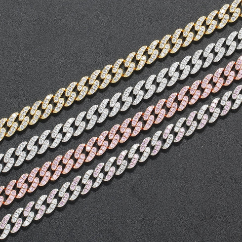 8mm Iced Cuban Link Chain