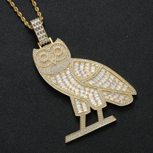 Owl Baguette Pendant