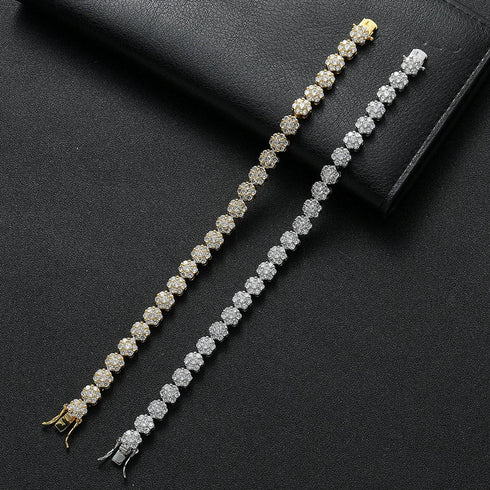 8mm Stud Cluster Bracelet