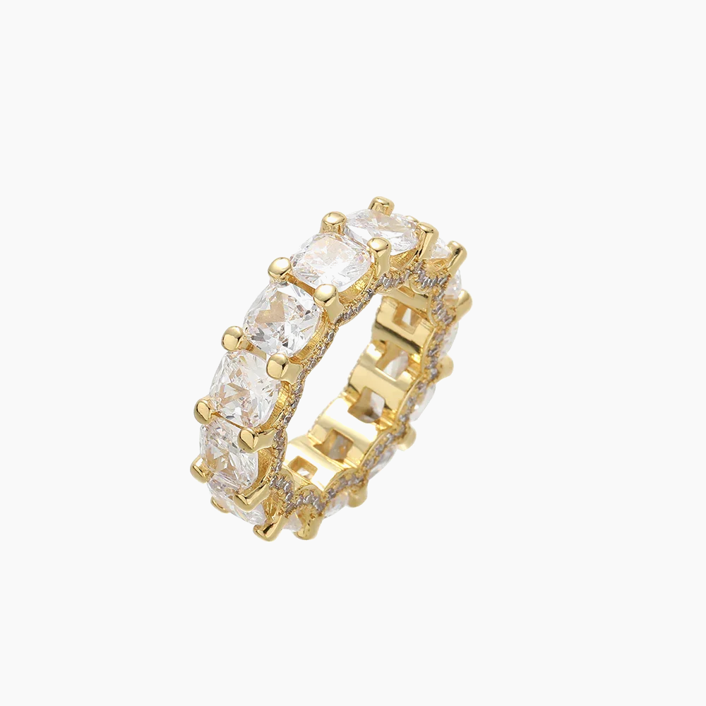 Prong Set Square Cut Ring