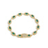 Emerald Baguette Link Bracelet
