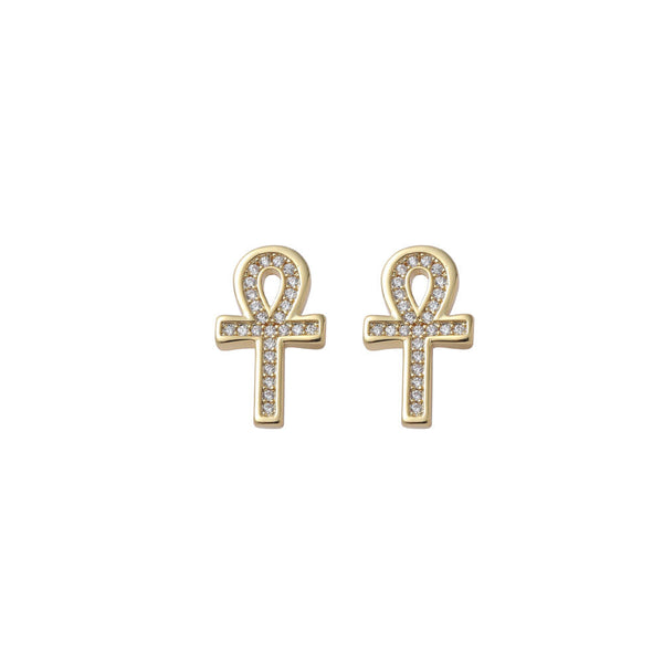 Ankh Cross Earrings
