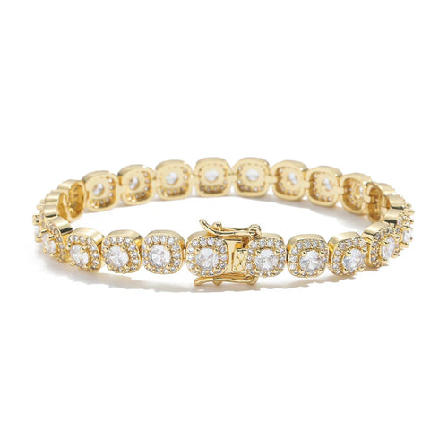 8mm Cluster Tennis Bracelet
