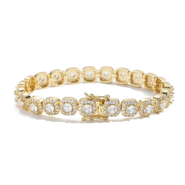 8mm Cluster Tennis Bracelet