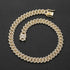 14mm Prong Set Cuban Link Chain