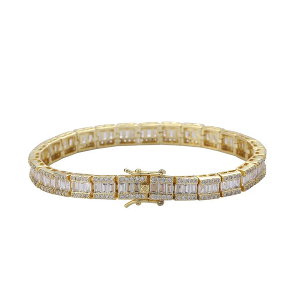 7mm Baguette Link Bracelet