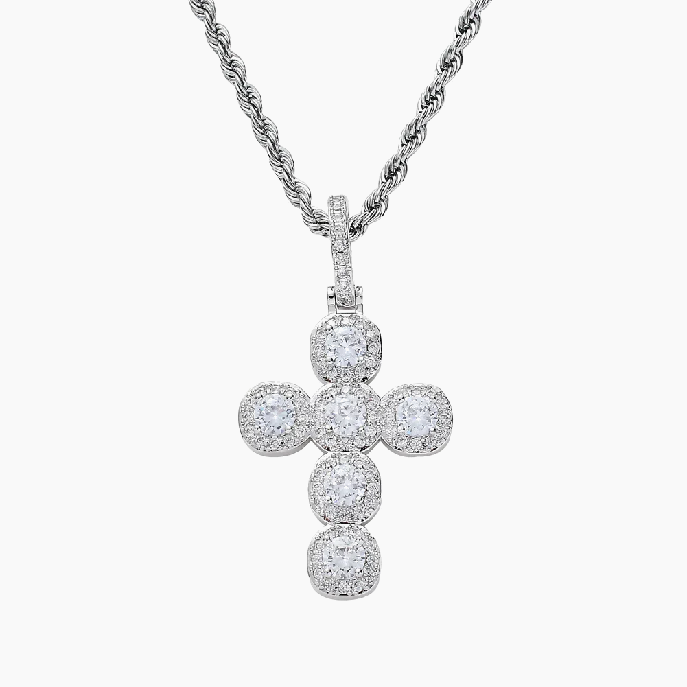 Cluster Cross Pendant