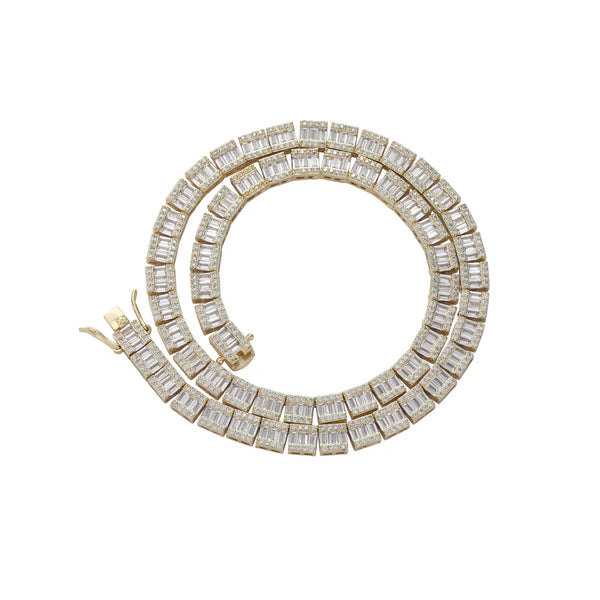 Cluster Baguette Chain