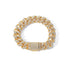 15mm Iced Cuban Link Bracelet
