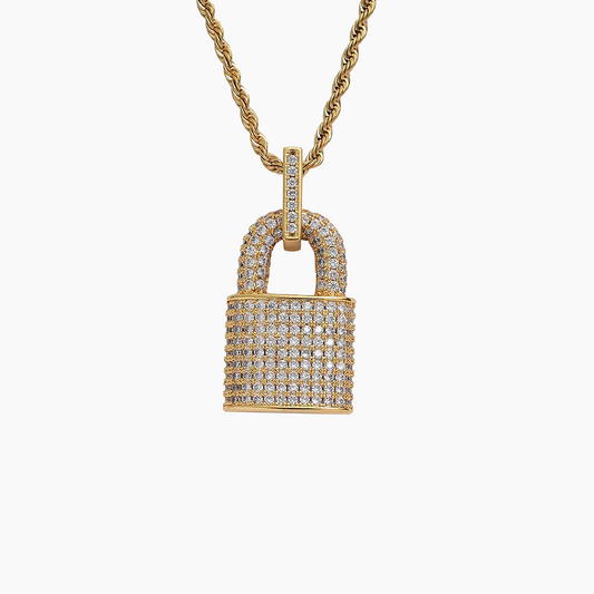 Iced Lock Pendant
