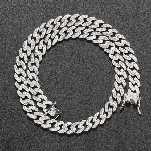 8mm Iced Cuban Link Chain