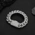 18mm Iced Cuban Link Bracelet