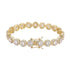 8mm Round Cut Cluster Bracelet