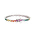Round Cut Rainbow Tennis Bracelet