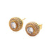 10mm Round Stud Cluster Earrings