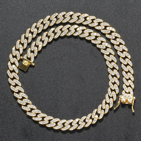 8mm Iced Cuban Link Chain