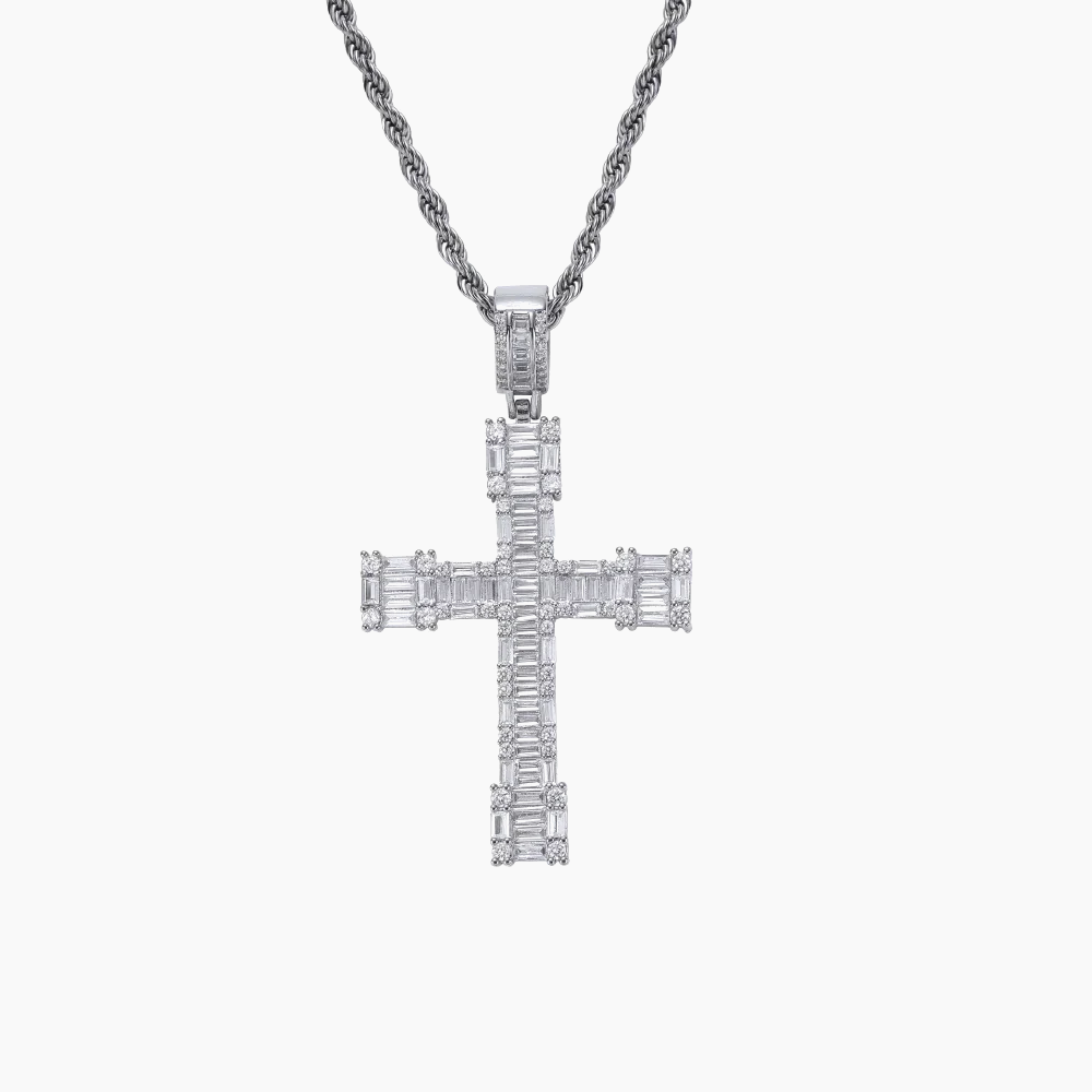 Baguette Cross Pendant