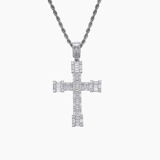 Baguette Cross Pendant