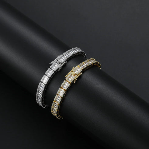 7mm Baguette Link Bracelet