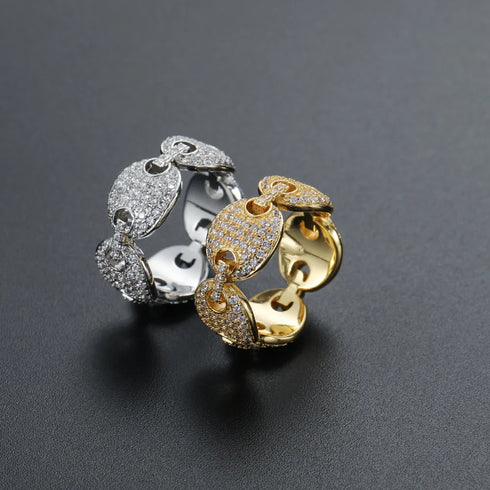 Iced Gucci Link Ring