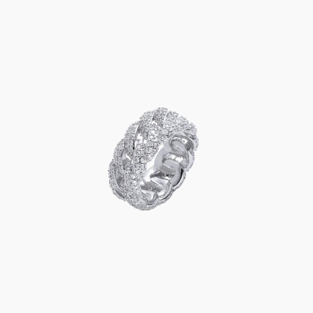 Iced Cuban Link Ring