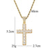 Square Cut Cross Pendant