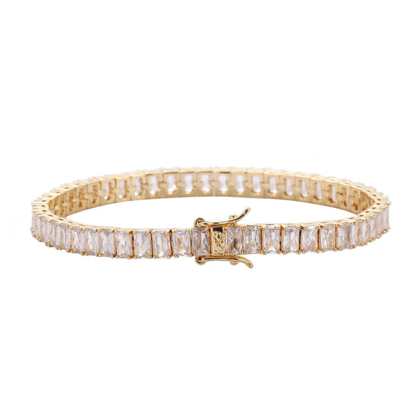 5mm Baguette Cut Tennis Bracelet