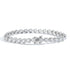 6mm Round Cut Cluster Bracelet