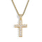 Square Cut Cross Pendant