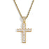 Square Cut Cross Pendant