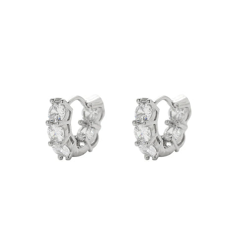 Tennis Hoop Earrings