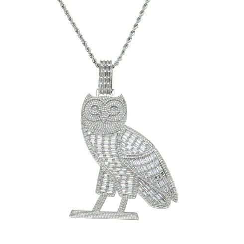 Owl Baguette Pendant
