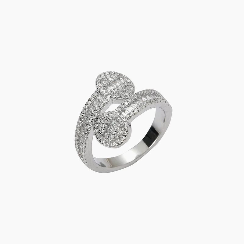 Paved Bangle Ring