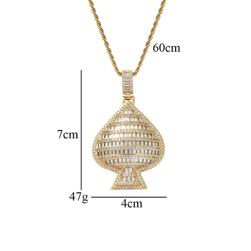 Ace of Spades Pendant