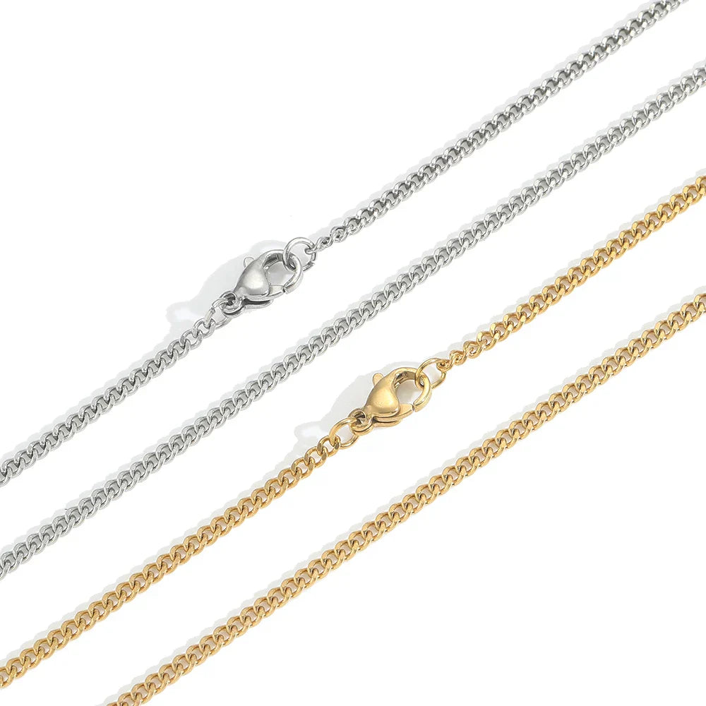 3mm Micro Cuban Link Chain