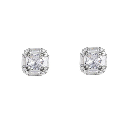 Baguette Cluster Earrings