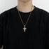Square Cut Cross Pendant