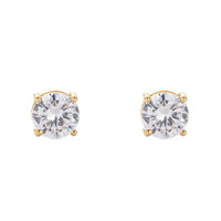 8mm Round Cut Earrings