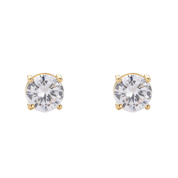 8mm Round Cut Earrings