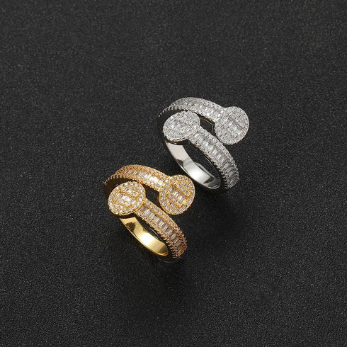 Paved Bangle Ring