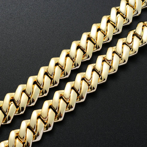 13mm Micro Pave Cuban Link Chain