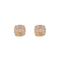 3 Layer Baguette Earrings