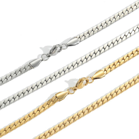 4mm Flat Cuban Link Chain