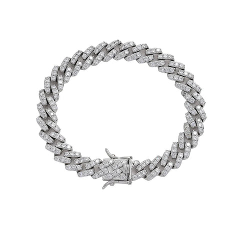 10mm Iced Cuban Link Bracelet