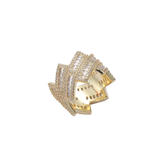 Baguette Double Layer Ring